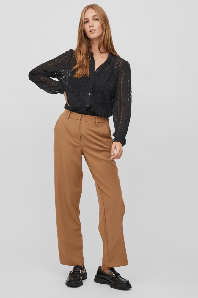 VICHIKKA LACE L/S SHIRT- NOOS 14082977 BLACK